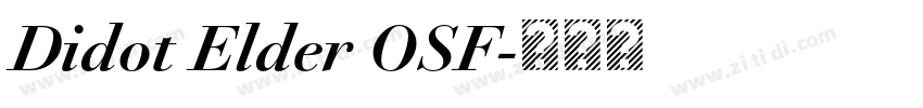 Didot Elder OSF字体转换